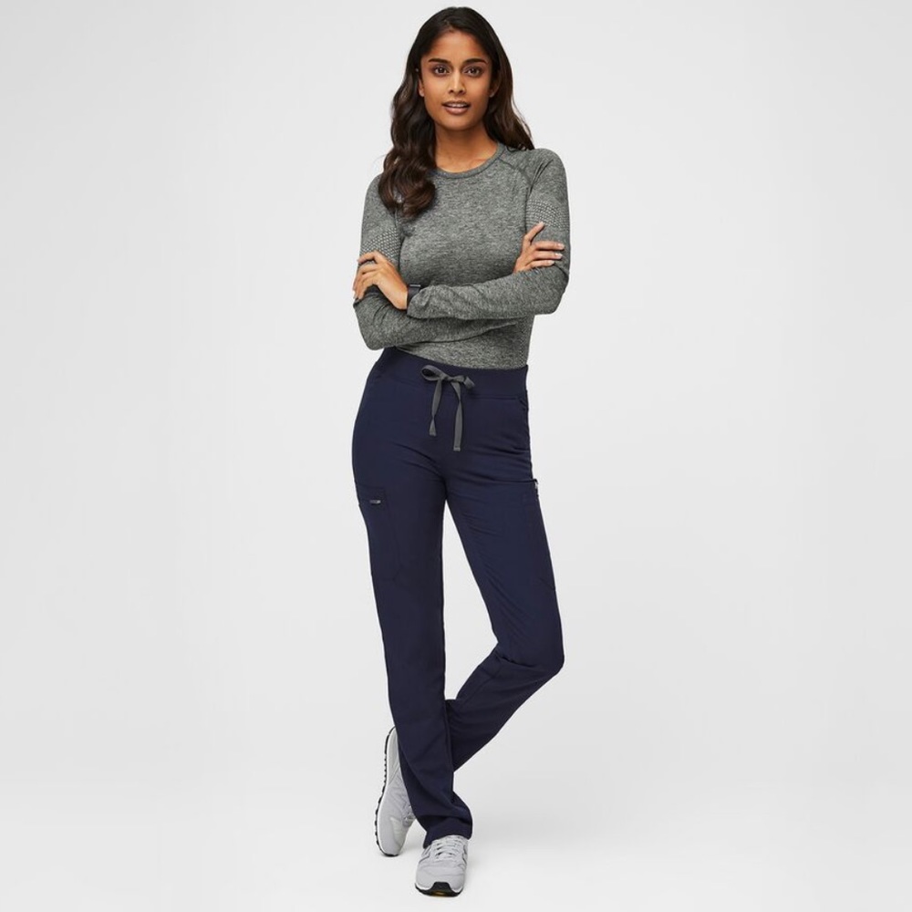 Figs Scrubs Yola Skinny Scrub Pants 2.0 Classic Navy Size XS Petite